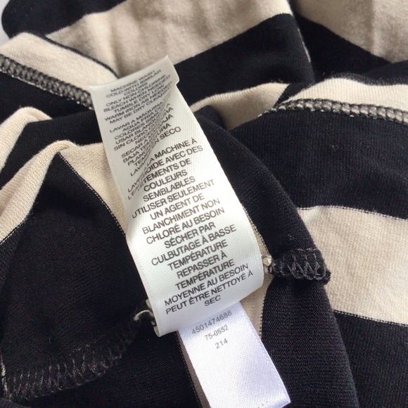 WHITE HOUSE BLACK MARKET STRIPED SLEEVELESS DRAPE NECK TOP SMALL - Picture 11 of 12